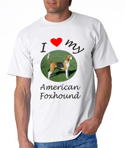 Dogs - American Foxhound Picture on a Mens Shirt